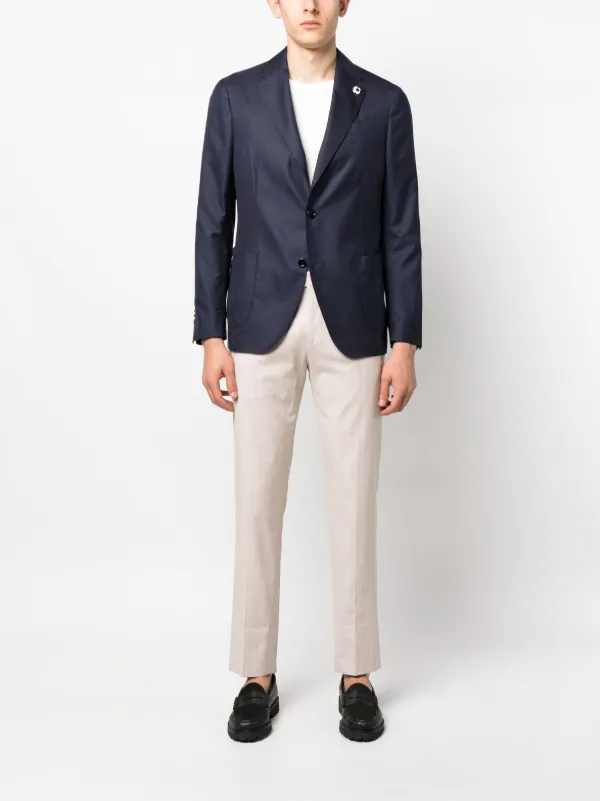 Lardini single-breasted cashmere-silk Blazer - Farfetch