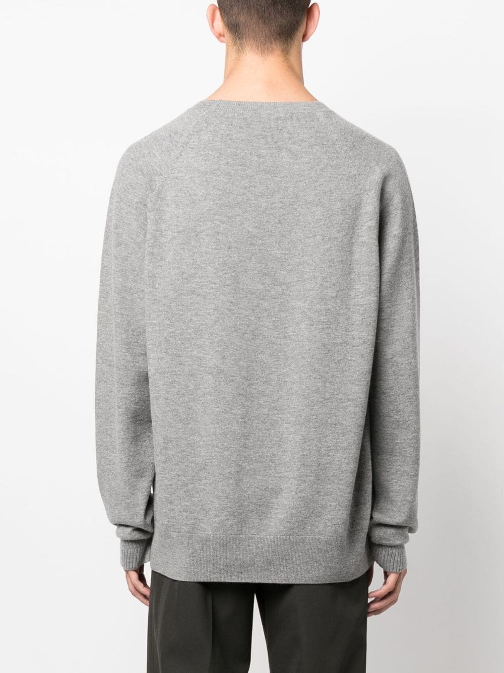 Shop Apc Mélange-effect Virgin-wool Jumper In Grey