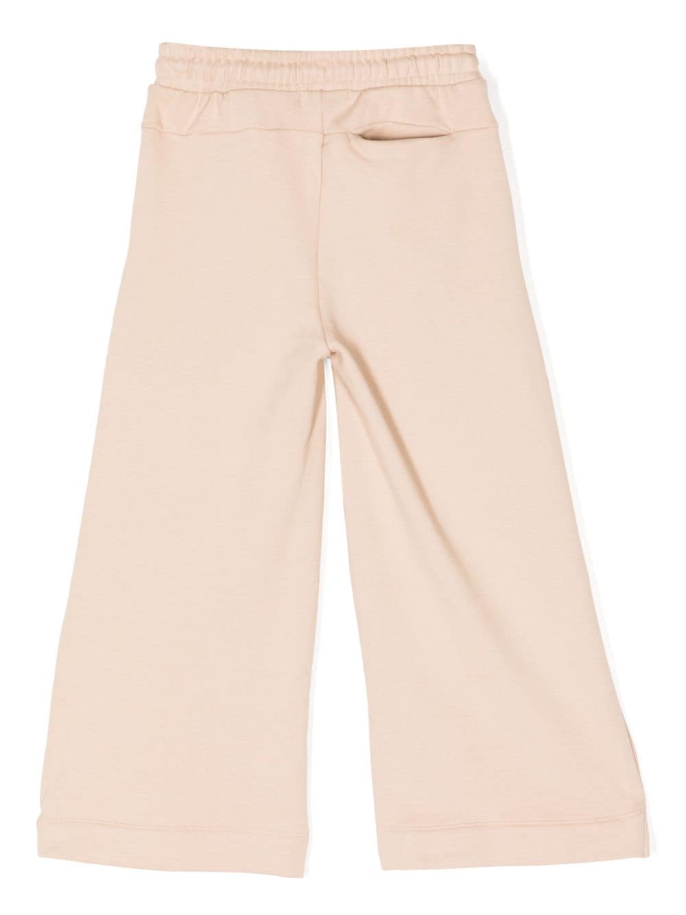 Shop Calvin Klein Whipstich-detailing Palazzo Pant In Brown