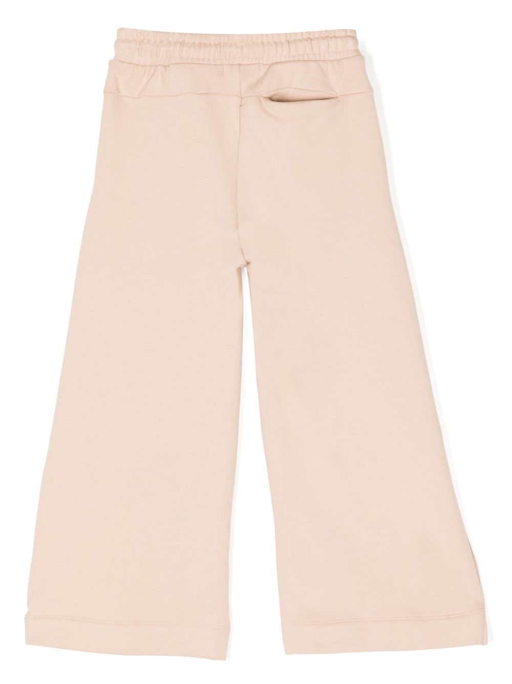 Calvin Klein Kids whipstich-detailing palazzo pant - Brown