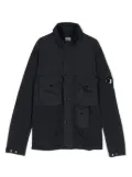 C.P. Company Kids logo-patch multi-pocket jacket - Blue