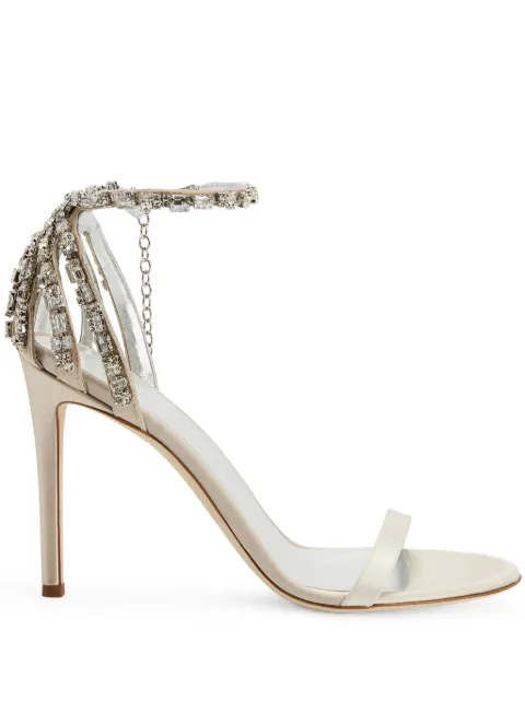 Giuseppe Zanotti sandales Adele 105 mm à ornements en cristal