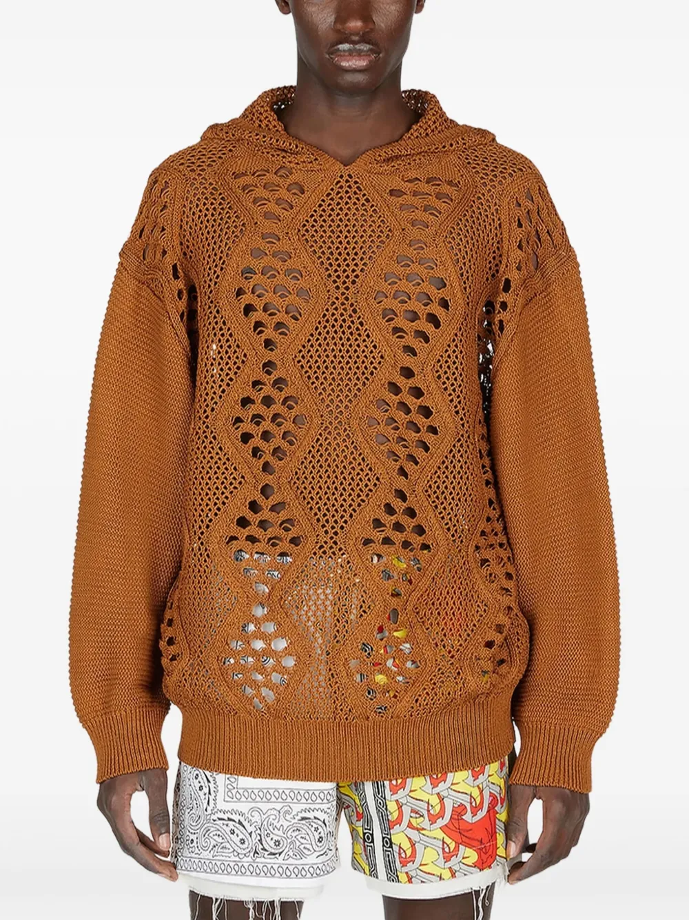 Children Of The Discordance open-knit hoodie