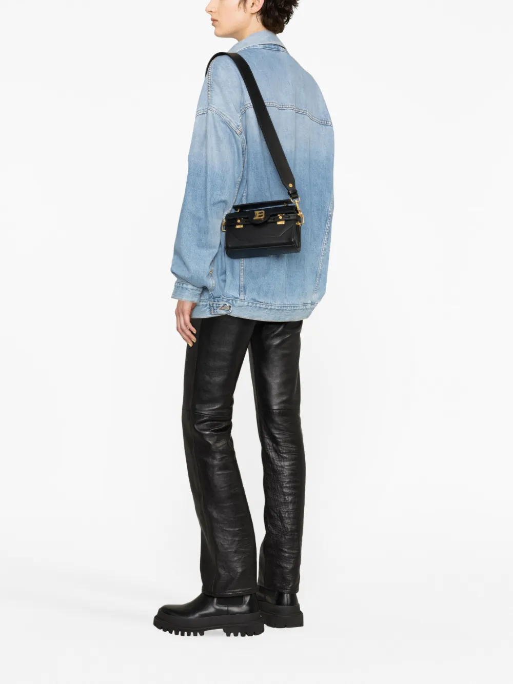 Balmain B-Buzz 19 shoulder bag - Zwart