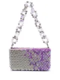 Germanier bead-embellished shoulder bag - Silver