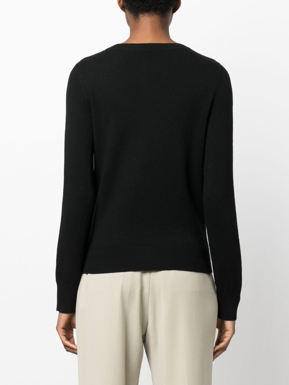 A.P.C. logo-embroidered virgin-wool jumper Women