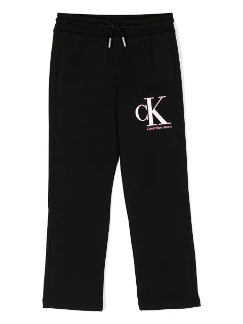 Calvin Klein Kids logo-print cotton track pants