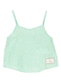 Calvin Klein Kids floral-print tank top - Green