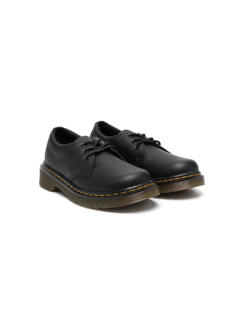 Dr. Martens Kids 1461 leather Derby shoes - Black