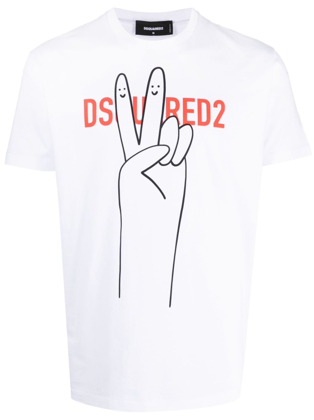 DSQUARED2 LOGO-PRINT COTTON T-SHIRT