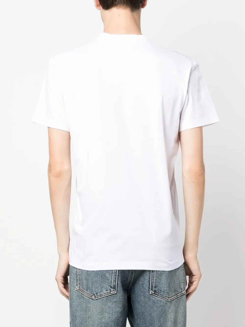 Dsquared2 Loose-fit White Cotton T-shirt With Logo Print In White