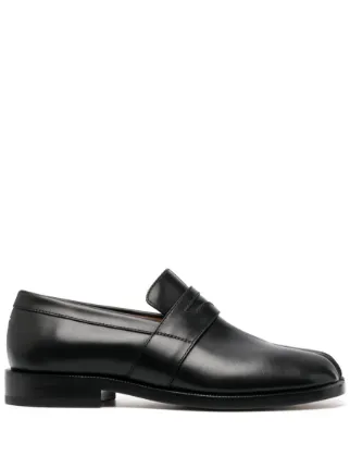 Maison Margiela★アイビーレザーローファー ブラック Maison Margiela メゾン・マルジェラ Tabi レザーローファー