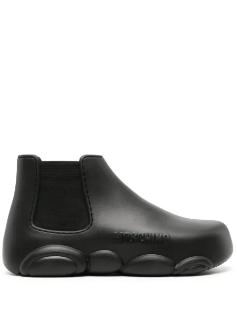 Moschino Gummy30 logo-embossed ankle boots
