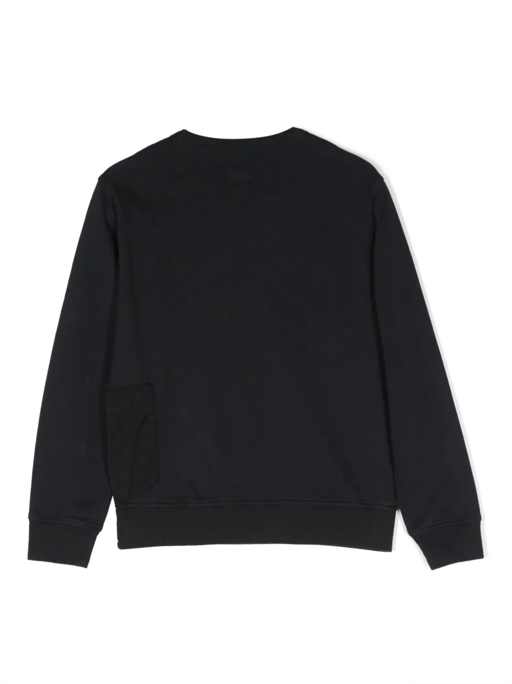 C.P. Company Kids logo-print cotton sweatshirt - Blauw