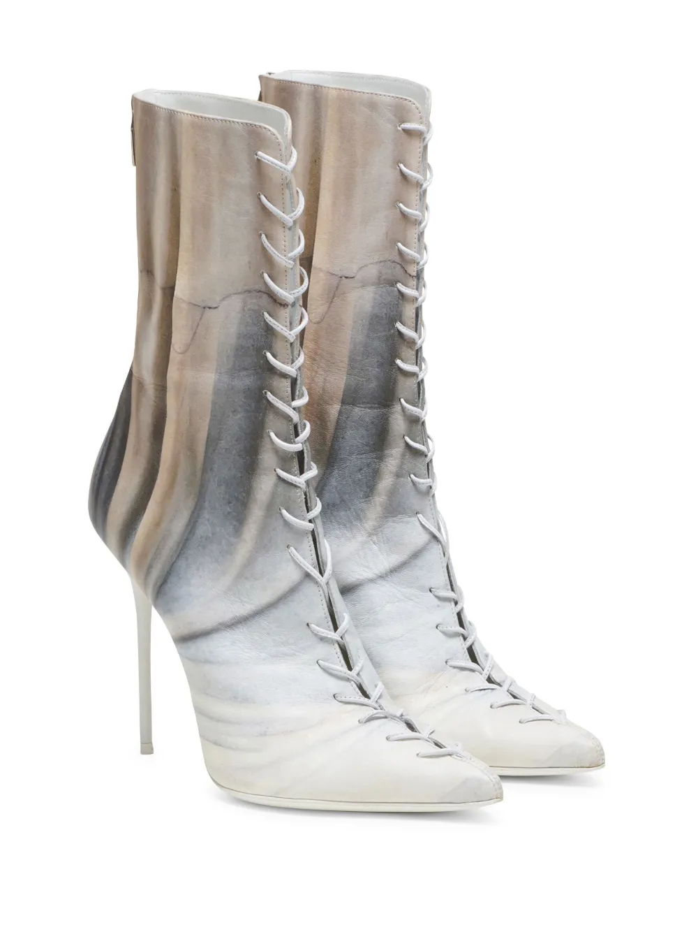 Balmain URIA Leren enkellaarzen - Grijs