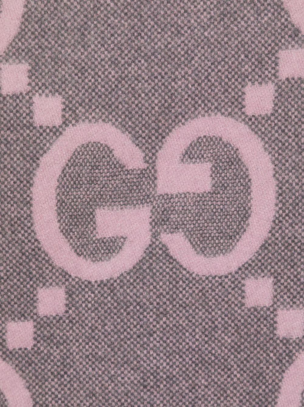 Shop Gucci Gg Jacquard Cashmere Scarf In Pink