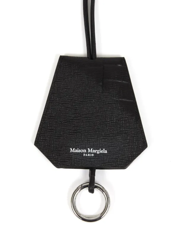 Maison Margiela logo-stamp Leather Keyring - Farfetch