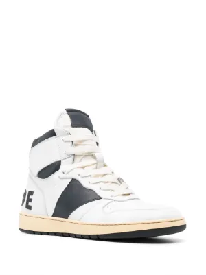 RHUDE RHSS25TT160122306 関税送料込 RHUDE Rhecess レザースニーカー | ホワイト | FARFETCH JP