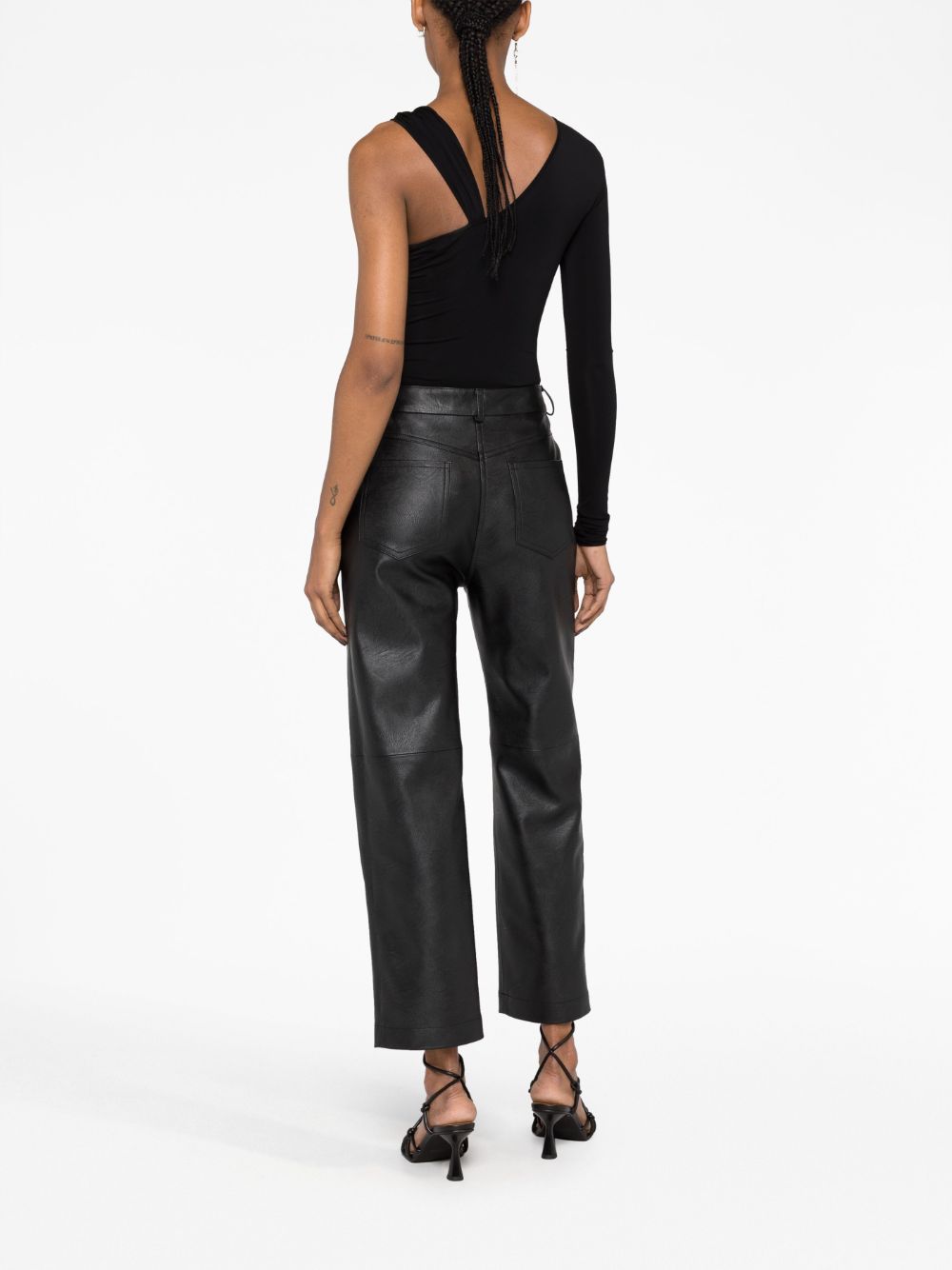 Stella McCartney faux-leather straight-leg trousers Women