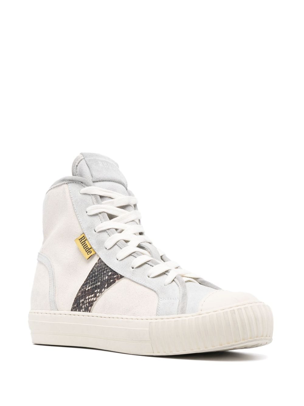 Rhude Bel Airs panelled high-top sneakers - Beige