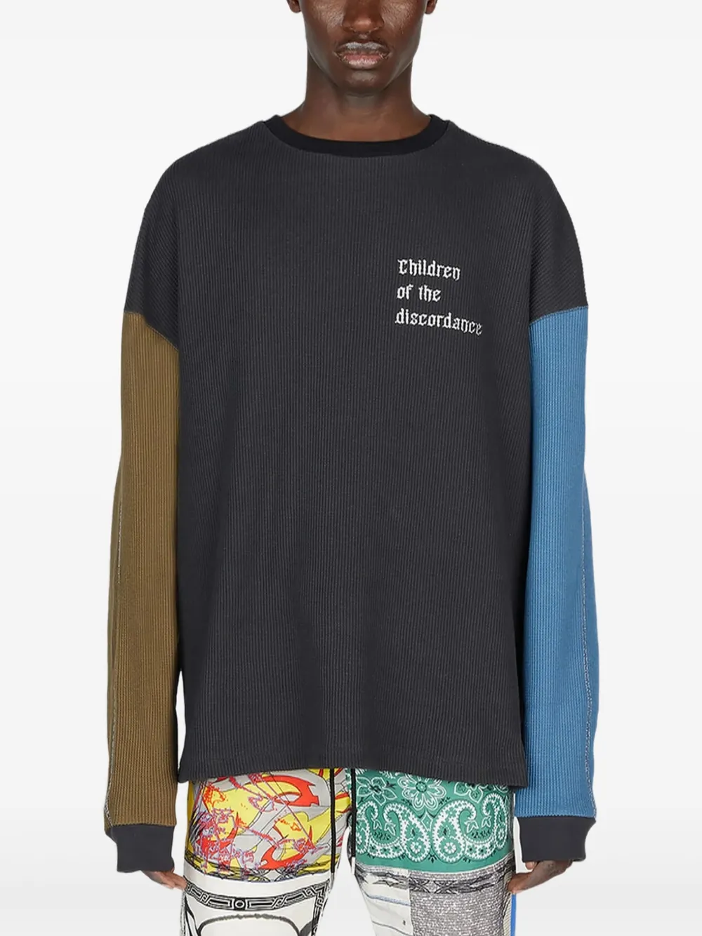 Children Of The Discordance Felpa con design color-block - Grigio