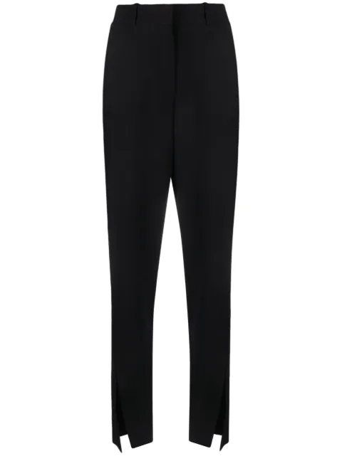 Balmain pantalones tapered con abertura en el dobladillo