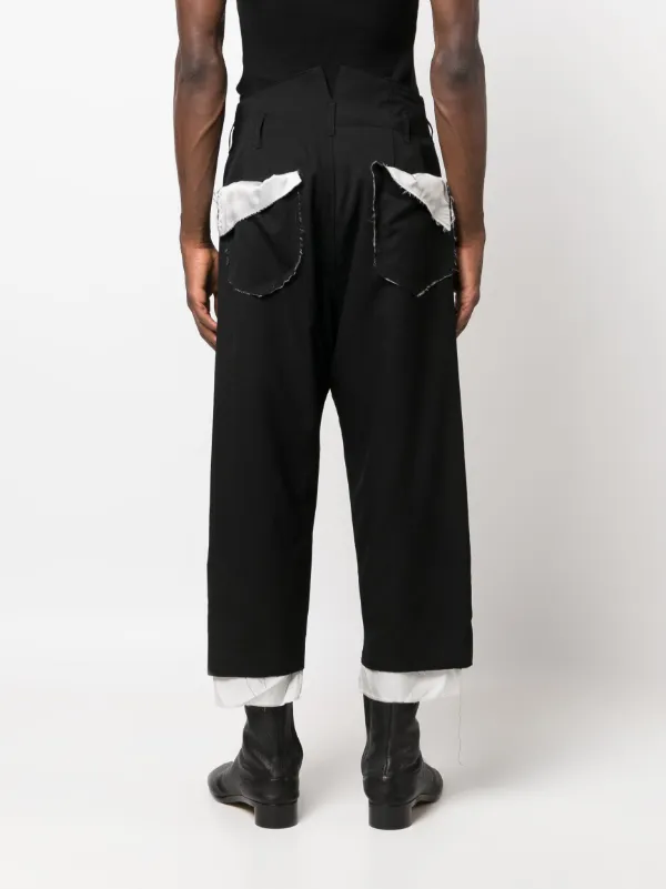 Sulvam Layered box-pleat Cropped Trousers - Farfetch