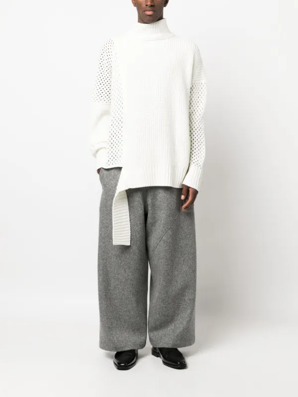 Sulvam asymmetric-hem Ribbed Knit Jumper - Farfetch