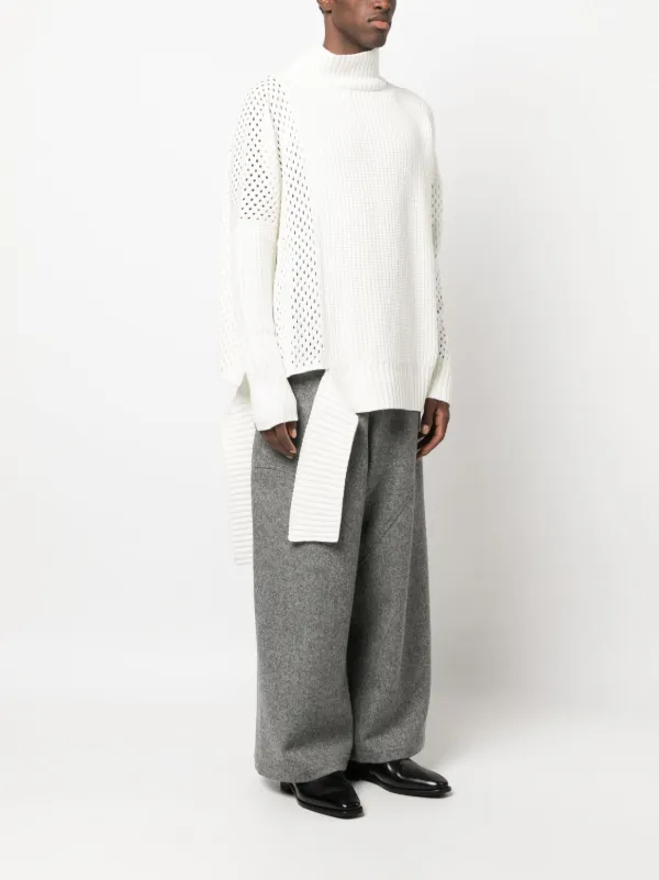 Sulvam asymmetric-hem Ribbed Knit Jumper - Farfetch