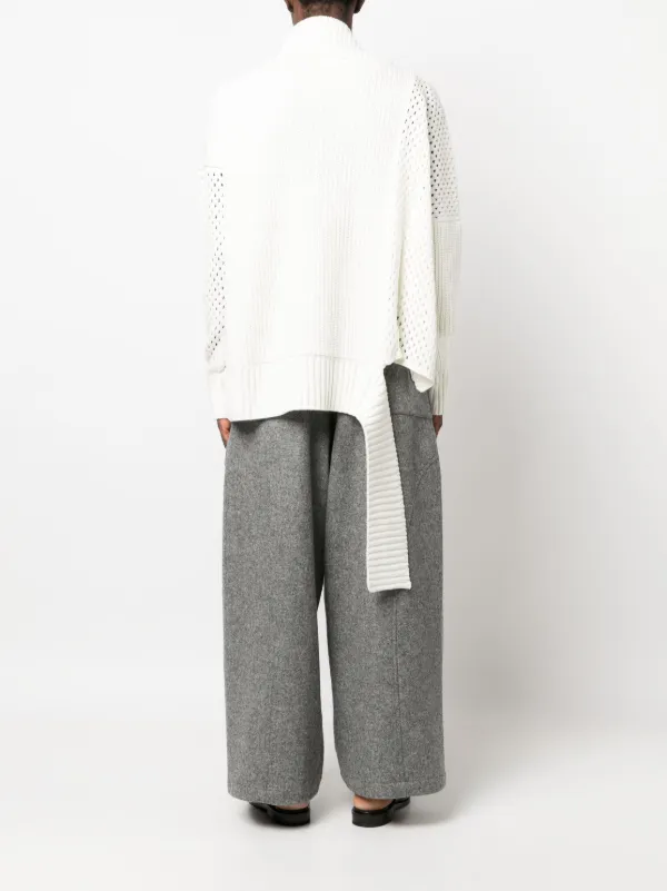 Sulvam asymmetric-hem Ribbed Knit Jumper - Farfetch