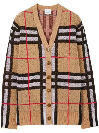 Burberry Vintage Check V-neck Cardigan - Farfetch