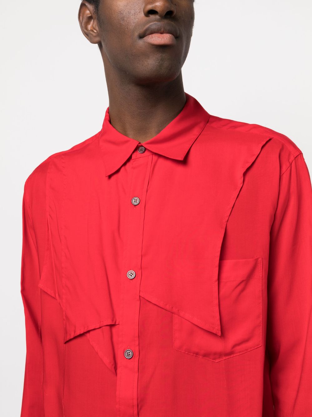 Sulvam Buzan asymmetric-design Shirt - Farfetch