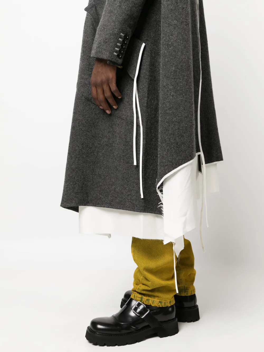 Sulvam Piping wool-blend Coat - Farfetch