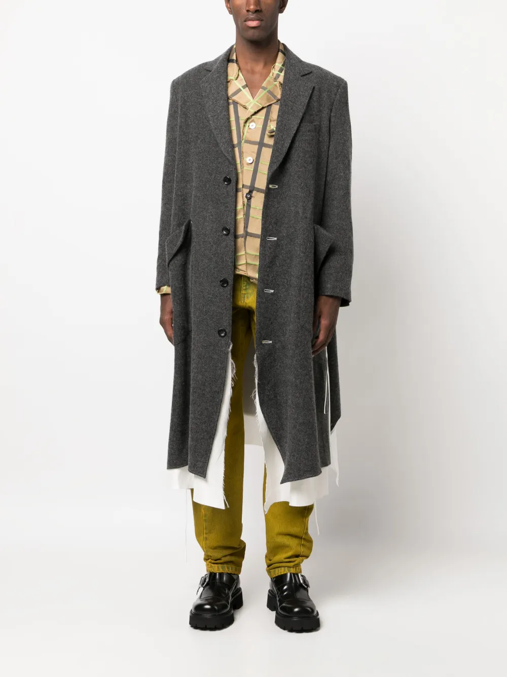 sulvam aw20 blanket stand collar coat袖丈50 - ステンカラーコート