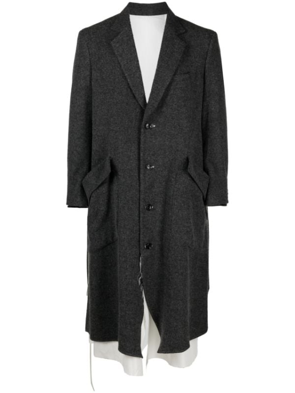 Sulvam Piping wool-blend Coat - Farfetch