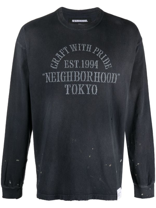 Neighborhood Damage Distressed Sweatshirt - Farfetch