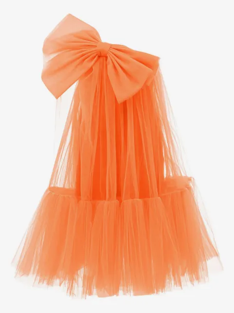 Tulleen robe en tulle Maggi à nœud oversize
