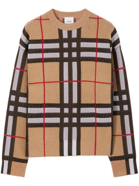 Burberry Vintage Check round-neck jumper 