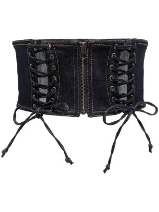 Jean Paul Gaultier コルセット デニムトップ | ブルー | FARFETCH JP