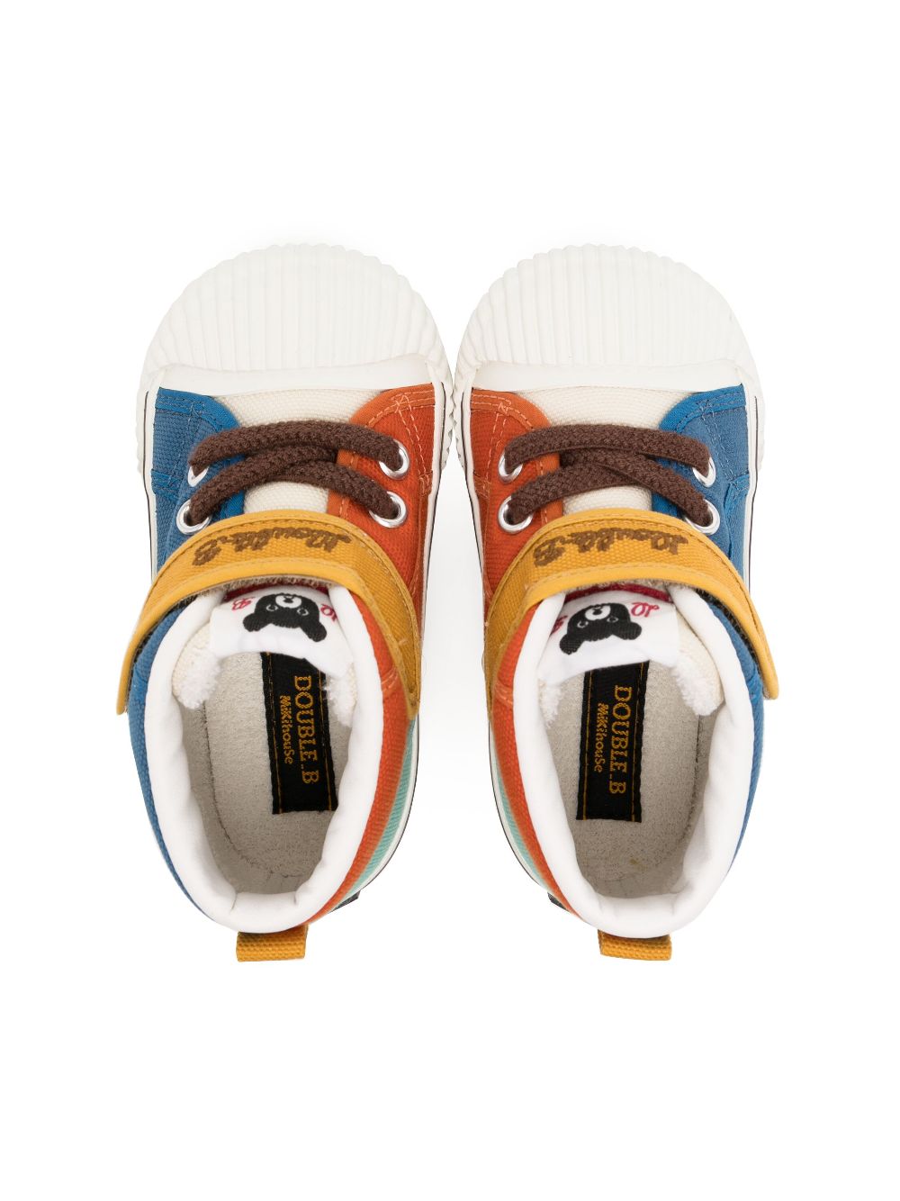 Miki House Sneakers met colourblocking Veelkleurig