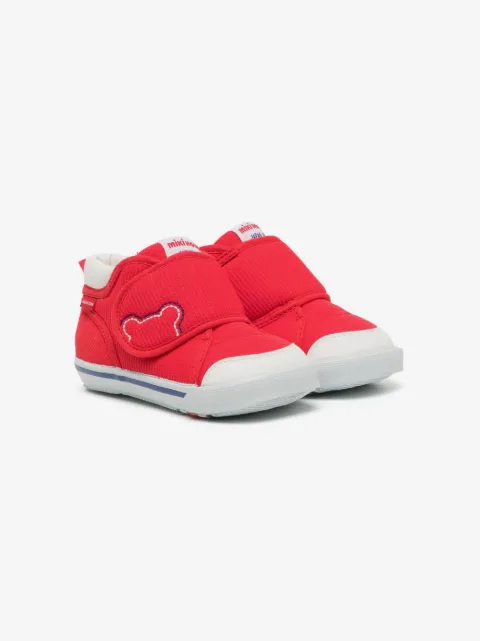 Miki House logo-patch touch-strap sneakers