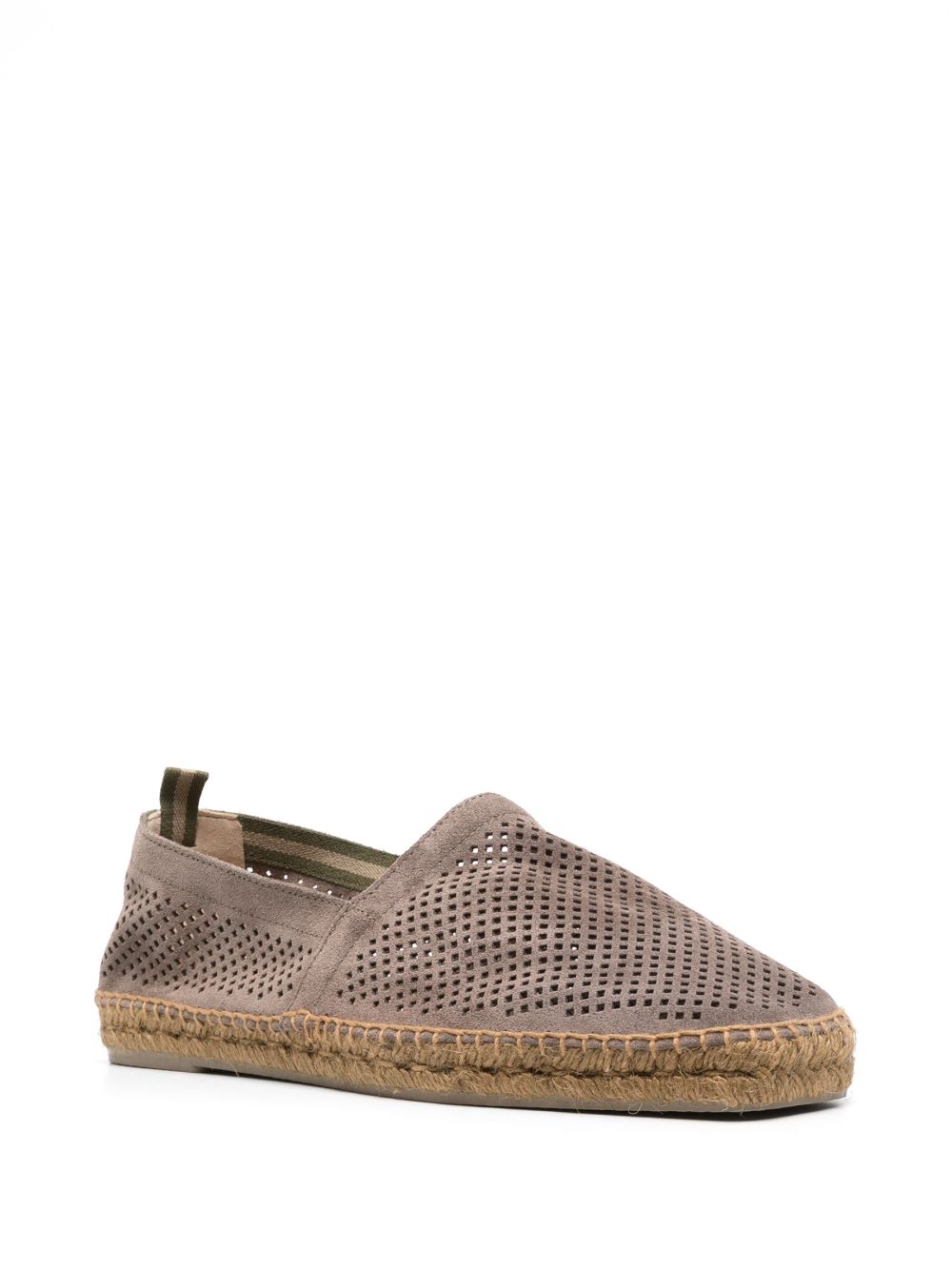 Castañer Pablo perforated suede espadrille - Beige