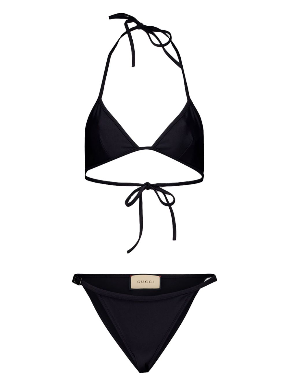 Gucci triangle-cup bikini set - Black