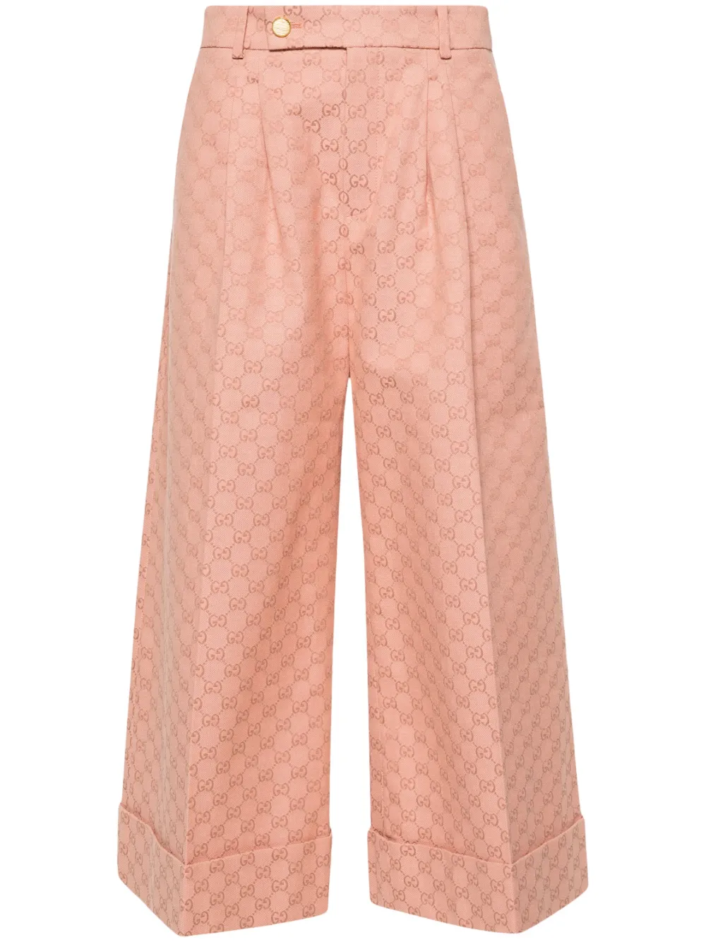 GUCCI GG-CANVAS WIDE-LEG TROUSERS