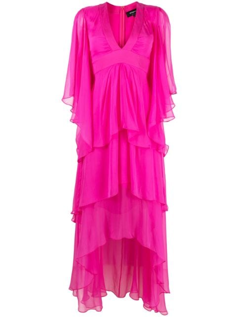 Rochas - asymmetric layered silk dress