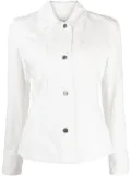 Ferragamo fitted-waistline denim jacket - White