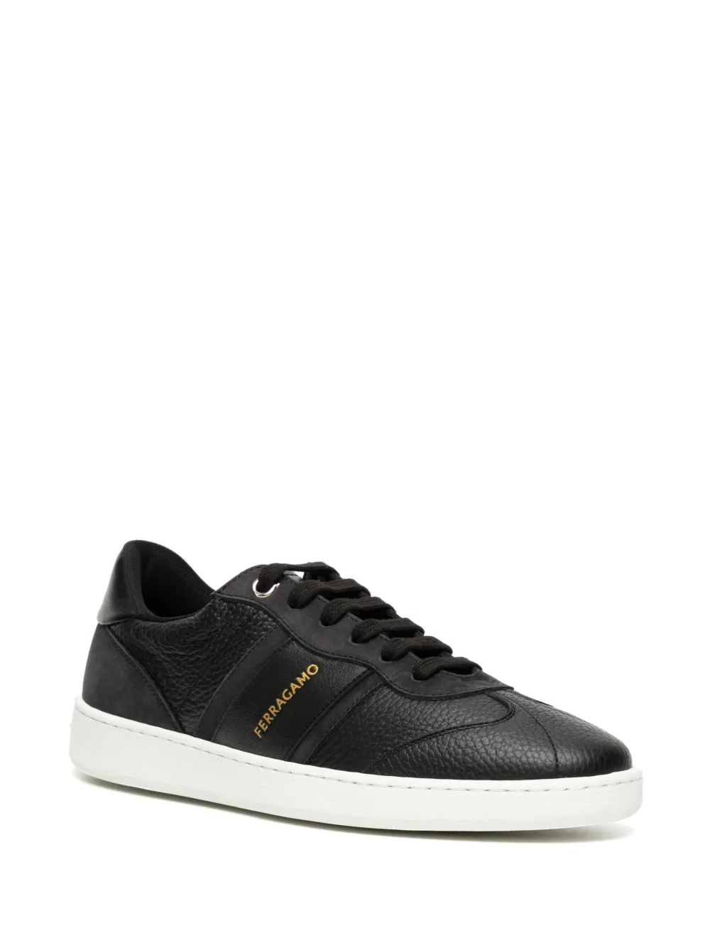 Ferragamo Sneakers met logoprint - Zwart