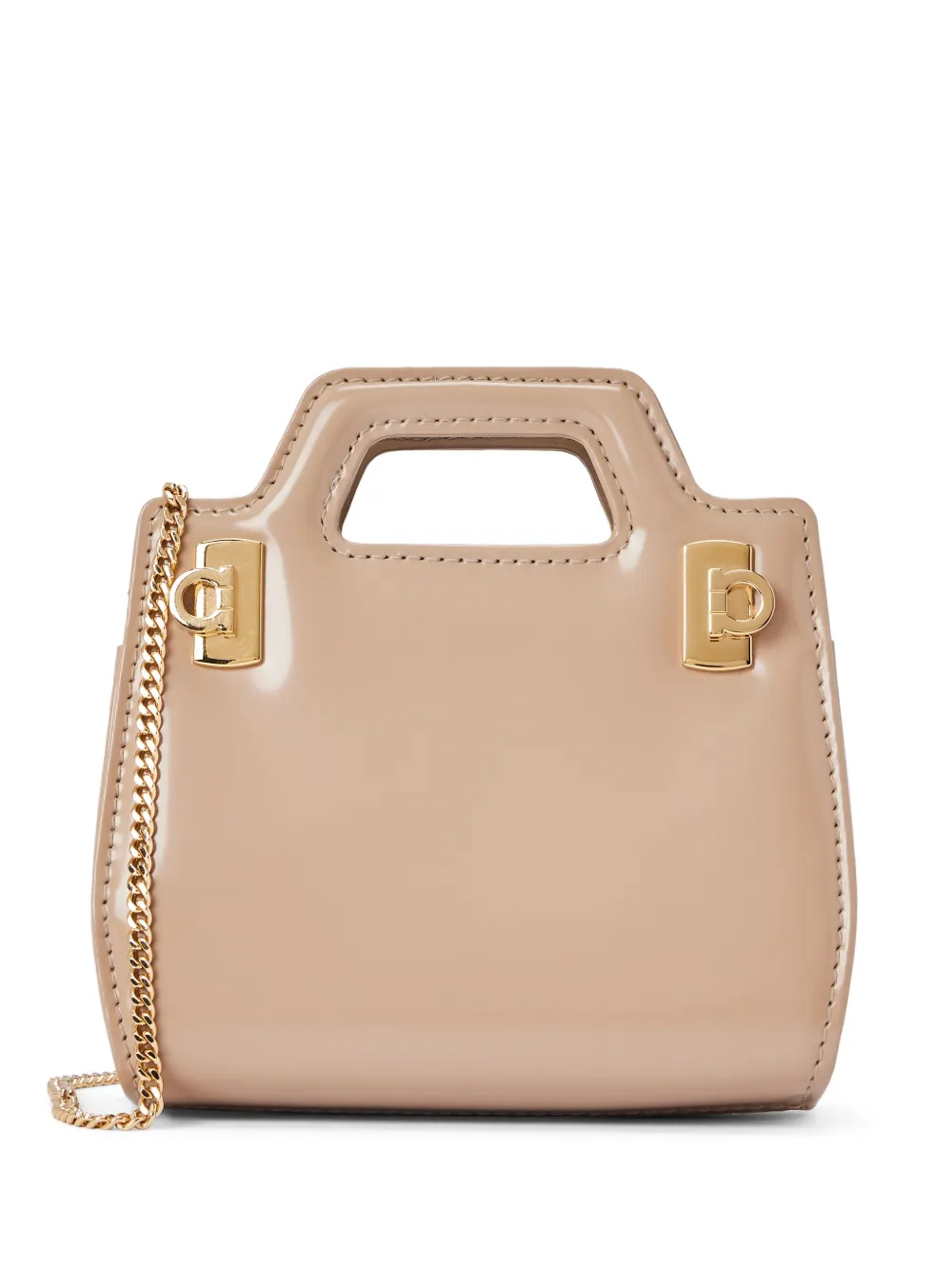 Ferragamo Wanda レザーバッグ マイクロ - ニュートラル Ferragamo Wanda レザーバッグ マイクロ - ニュートラル