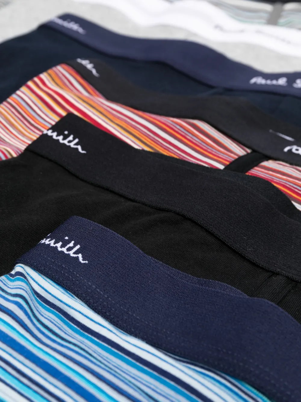 Paul Smith Cotton Boxers (set Of 6) In Black