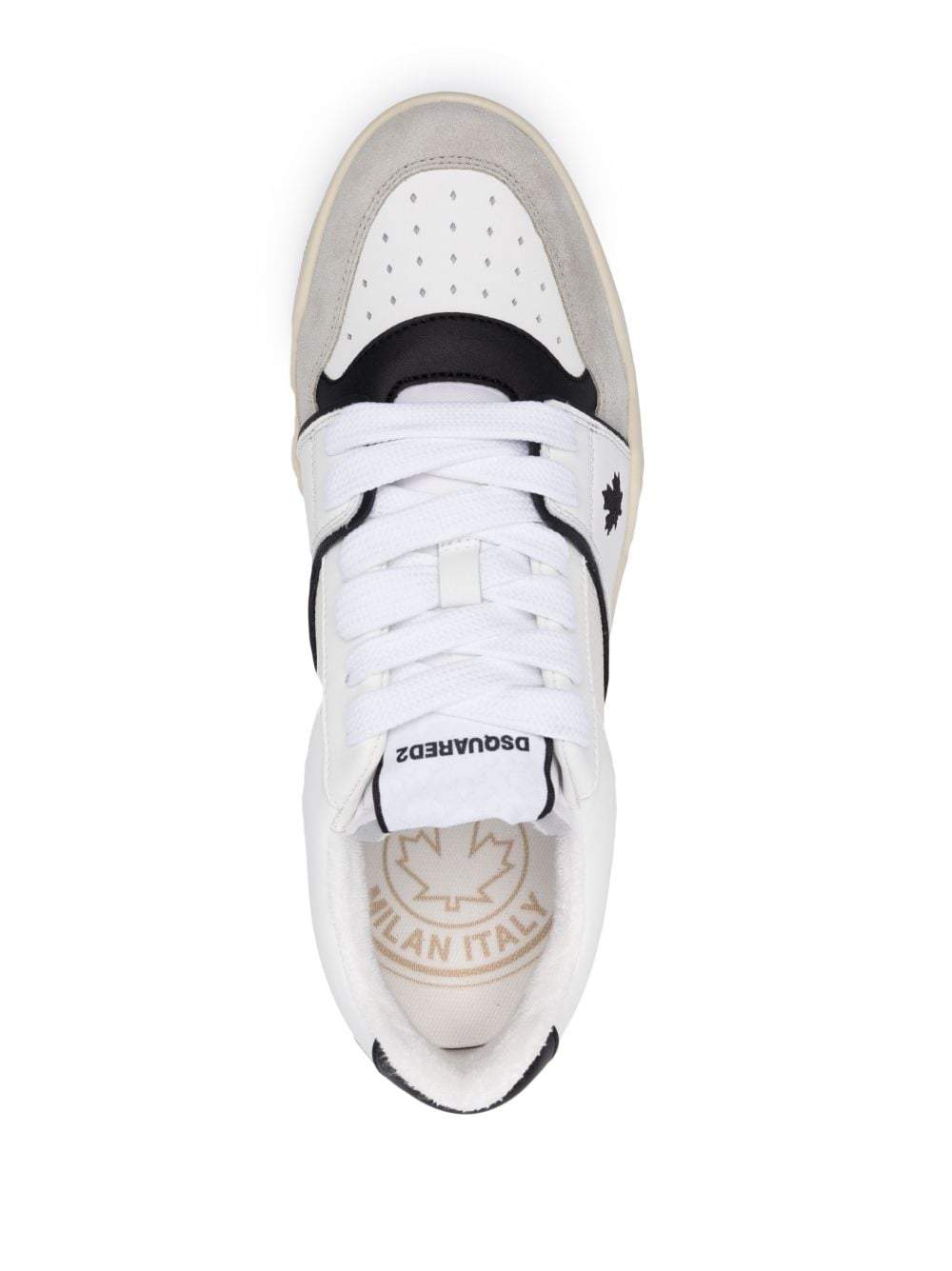 Shop Dsquared2 Spiker Low-top Sneakers In White